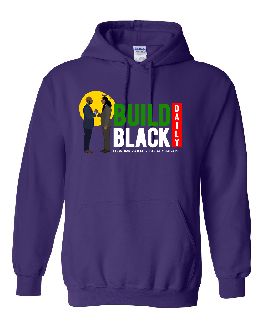 Build Black Daily - Classic Hoodie Sweater