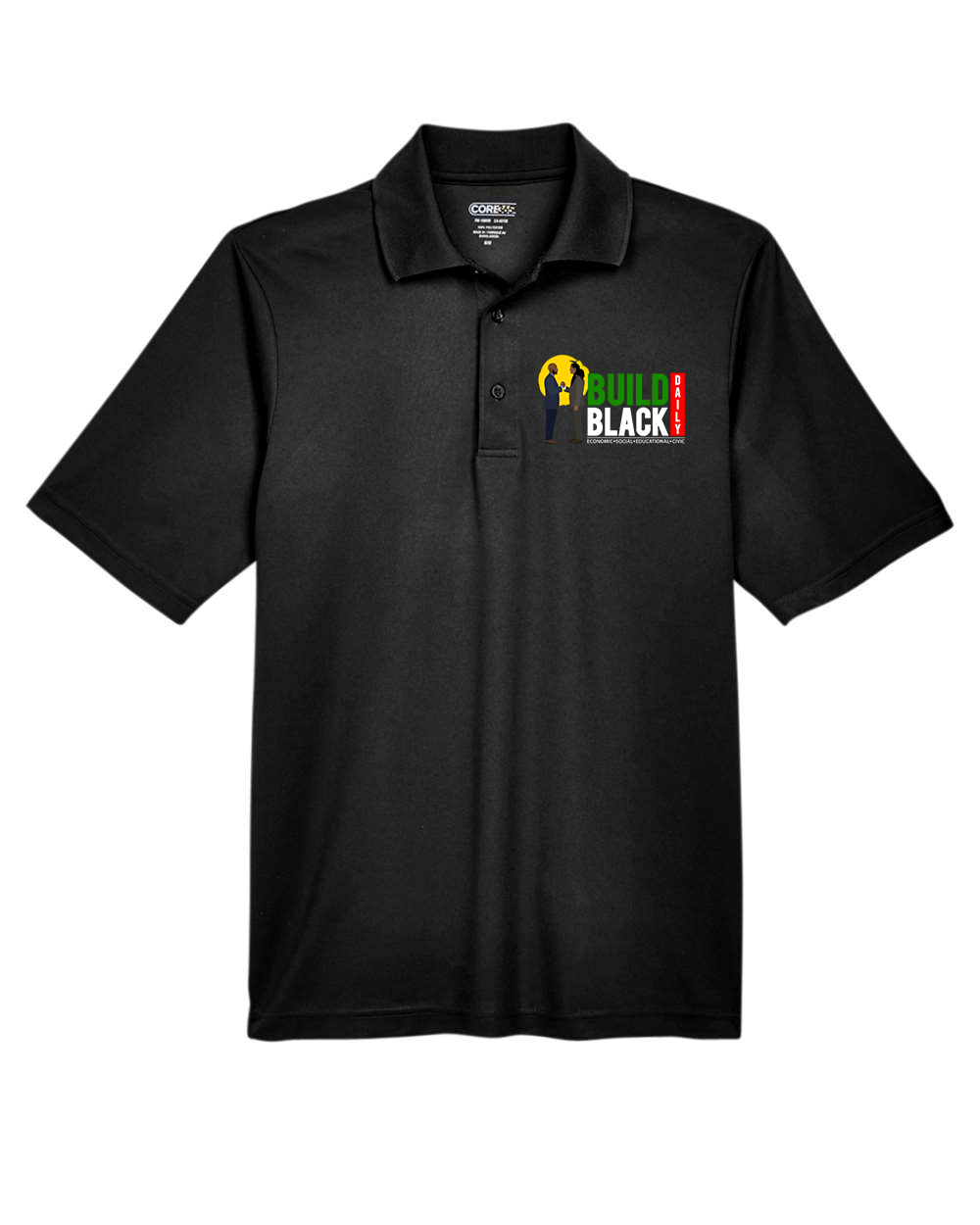 Build Black Daily Classic Polo