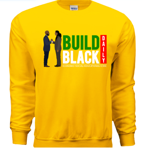Build Black Daily - Classic Men Crewneck Sweater