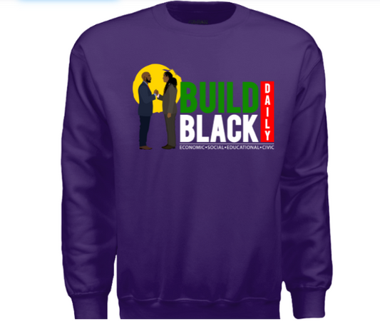 Build Black Daily - Classic Men Crewneck Sweater